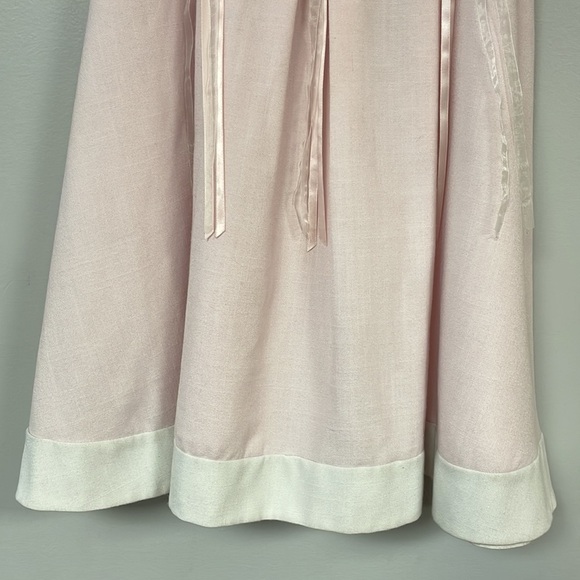Rare Editions girl dress size 4 - elegant pale pink dress with ribbons / flowers - Picture 5 of 8